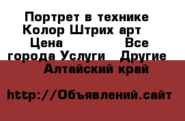 Портрет в технике “Колор-Штрих-арт“ › Цена ­ 250-350 - Все города Услуги » Другие   . Алтайский край